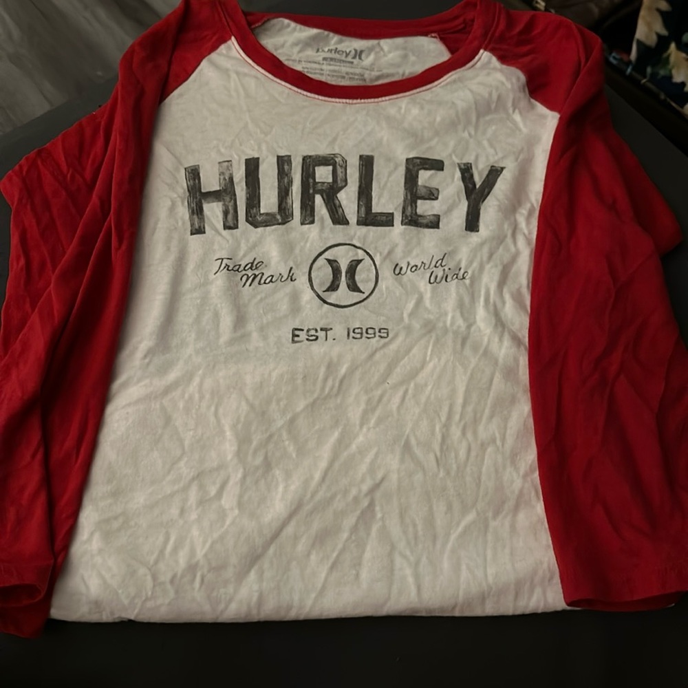 NWOT Hurley Baseball Shirt in Size XS
